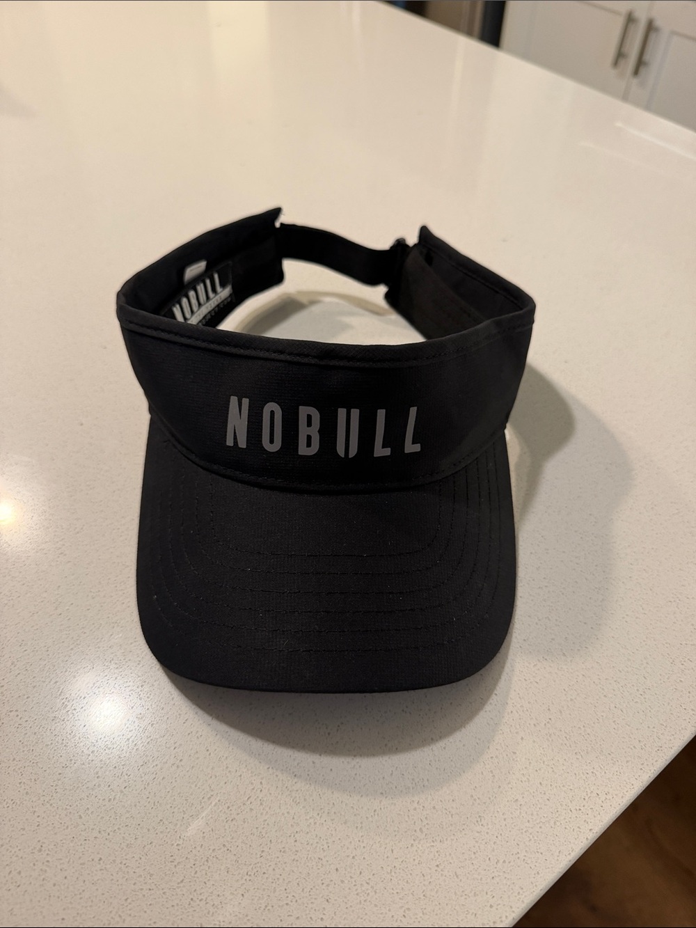 NOBULL Black Logo Sports Visor